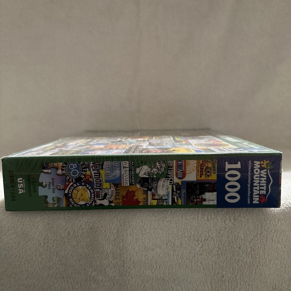 2021 White Mountain Puzzle I Love Vermont Collage Jigsaw 1000 Piece New Sealed - Picture 5 of 8